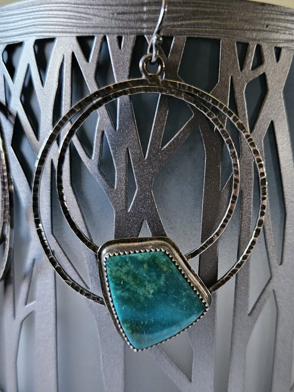 Statement Turquoise Earrings - Picture 4 of 4